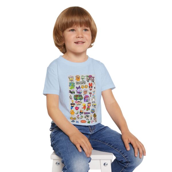 Colorful Cartoon Toddler T-shirt with Fun Characters, Playful Kids Shirt - Image 9