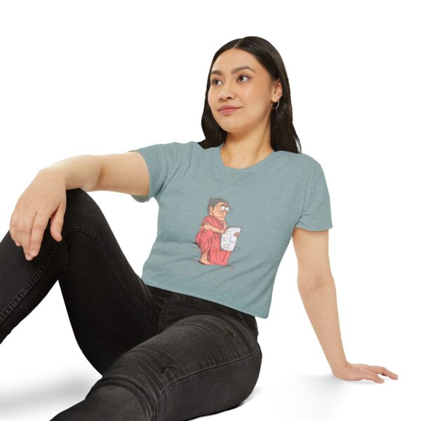 Women's Festival Crop Top, Funny Graphic Tee - Image 3