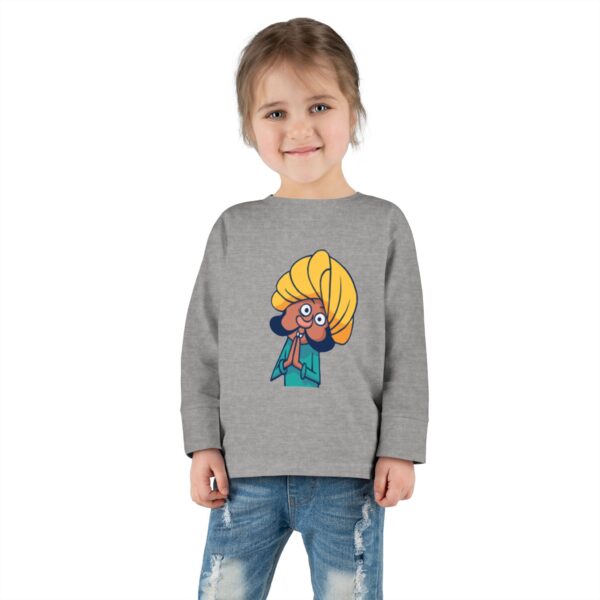 Whimsical Toddler Long Sleeve Tee with Fun Character Design - Image 6
