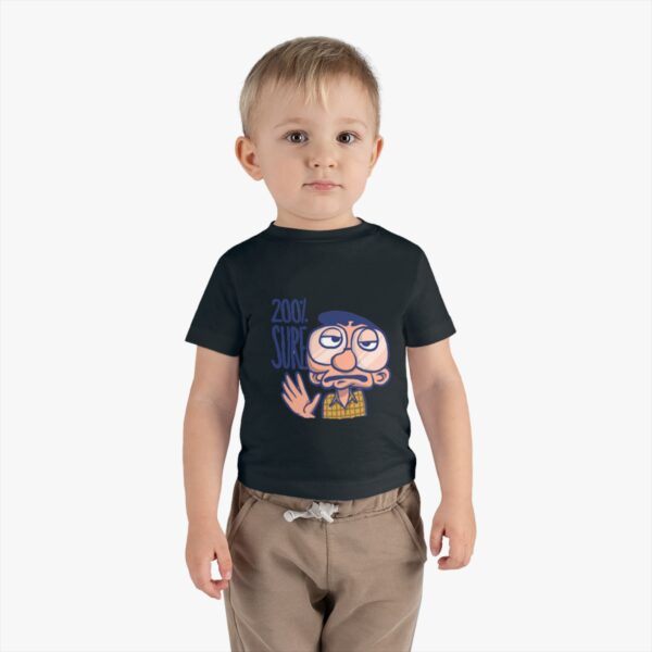 Funny Infant Tee with Graphic Design, 200% Sure Baby Shirt