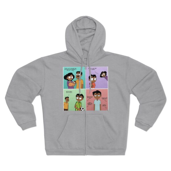 Fun Graphic Zip-Up Hoodie for Unisex - Image 4