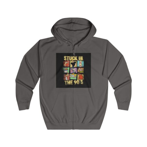 Retro 90's Unisex Full Zip Hoodie - Perfect for Nostalgic Vibes