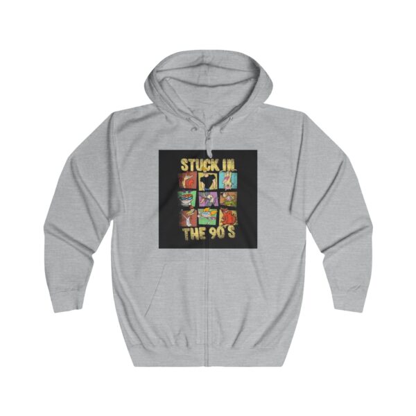Retro 90's Unisex Full Zip Hoodie - Perfect for Nostalgic Vibes - Image 5