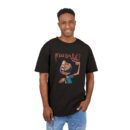 Men's Acid Washed Graphic Tee, Oversized Fun Shirt