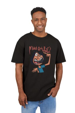 Men's Acid Washed Graphic Tee, Oversized Fun Shirt