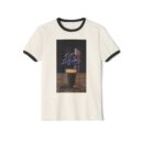 Unisex Cotton Ringer T-Shirt with Coffee Graphic
