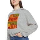 Spice Up Your Style: Women's Cinched Bottom Hoodie, Cozy Pullover for Casual Vibes