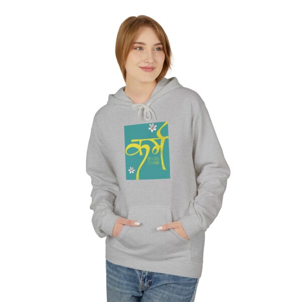 Vibrant Fleece Hoodie with Inspirational Design, Cozy Layer for Every Season - Image 8