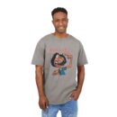 Men's Acid Washed Graphic Tee, Oversized Fun Shirt