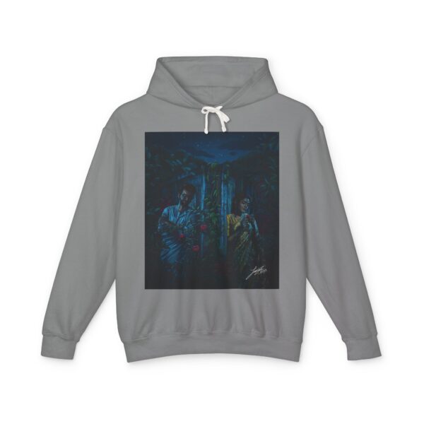 Mystical Forest Unisex Lightweight Hooded Sweatshirt - Cozy Layer for All Seasons - Image 5