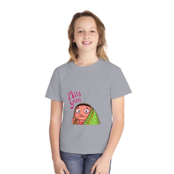 Cute 'Miss You' Youth Midweight Tee, Kids T-Shirt for Thoughtful Gifts - Image 8