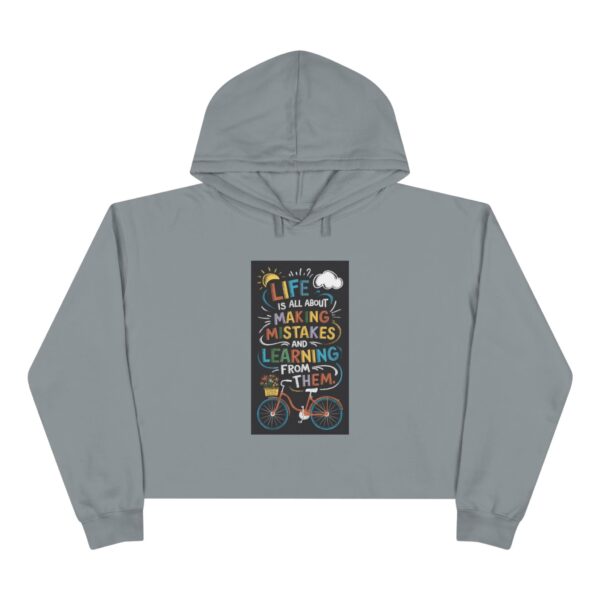 Inspirational Crop Hoodie - Motivational Fitness Apparel - Image 7