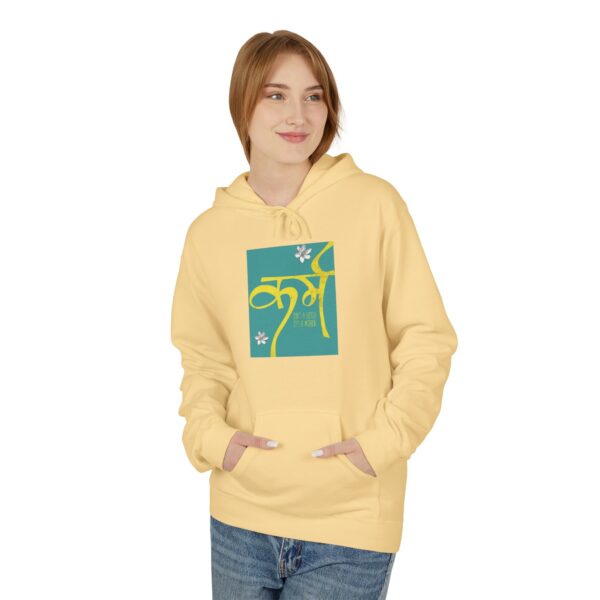 Vibrant Fleece Hoodie with Inspirational Design, Cozy Layer for Every Season - Image 6
