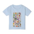 Colorful Cartoon Toddler T-shirt with Fun Characters, Playful Kids Shirt