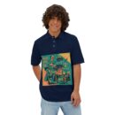 Cultural Graphic Polo Shirt, Unique Men's Polo