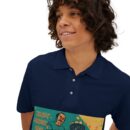 Cultural Graphic Polo Shirt, Unique Men's Polo