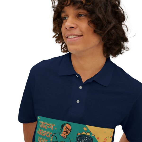 Cultural Graphic Polo Shirt, Unique Men's Polo - Image 3