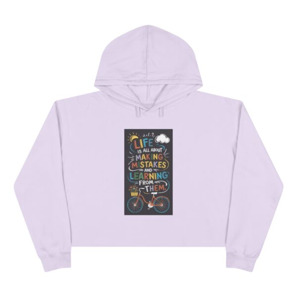 Inspirational Crop Hoodie - Motivational Fitness Apparel - Image 2