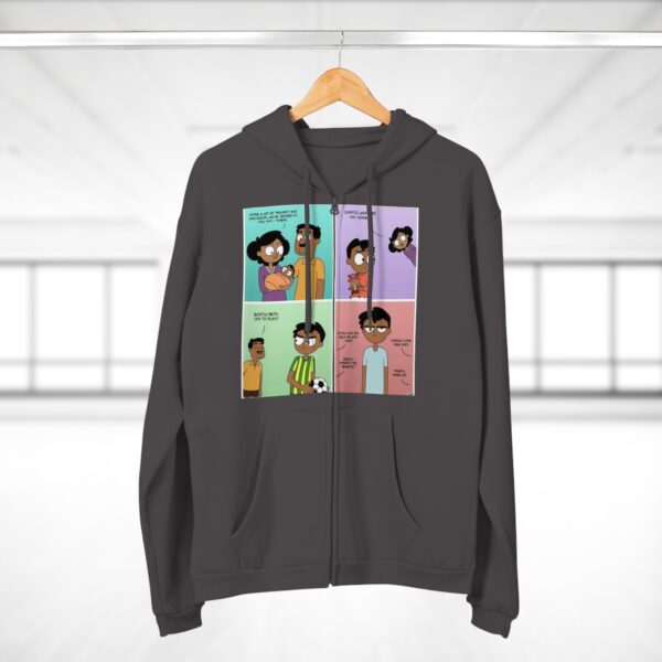 Fun Graphic Zip-Up Hoodie for Unisex - Image 11
