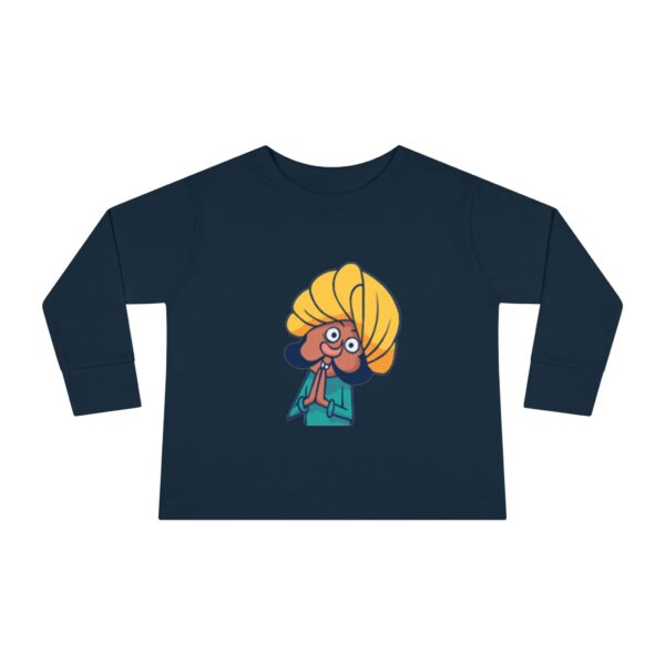 Whimsical Toddler Long Sleeve Tee with Fun Character Design - Image 2