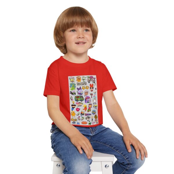 Colorful Cartoon Toddler T-shirt with Fun Characters, Playful Kids Shirt - Image 15