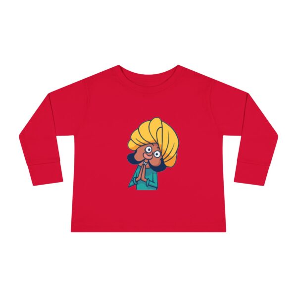 Whimsical Toddler Long Sleeve Tee with Fun Character Design - Image 9