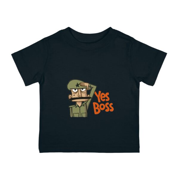 Funny Infant Jersey Tee - 'Yes Boss' Tee, Baby Gift - Image 3