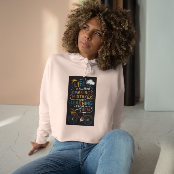 Inspirational Crop Hoodie - Motivational Fitness Apparel - Image 6