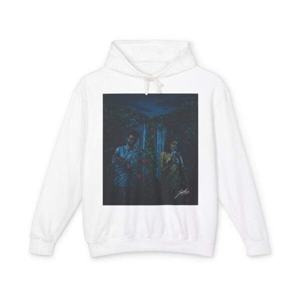 Mystical Forest Unisex Lightweight Hooded Sweatshirt - Cozy Layer for All Seasons - Image 3