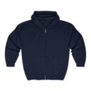 Colorful Art Back Design Unisex Zip Hoodie, Cozy Zip Up