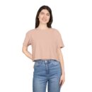 Fun and Expressive Women's Crop Tee with Playful Graphics