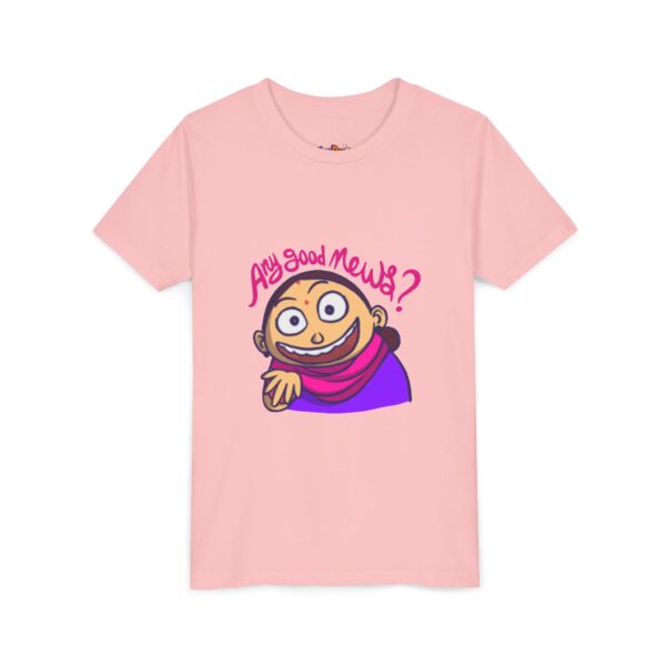 Youth Tee - "Any Good News?" Fun Graphic T-Shirt for Kids, Birthday Gift - Image 2