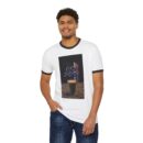 Unisex Cotton Ringer T-Shirt with Coffee Graphic
