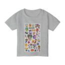 Colorful Cartoon Toddler T-shirt with Fun Characters, Playful Kids Shirt