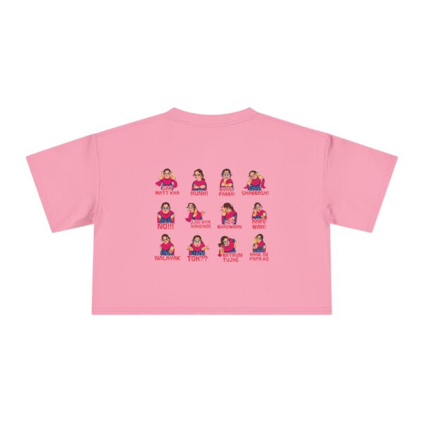 Fun and Expressive Women's Crop Tee with Playful Graphics - Image 13