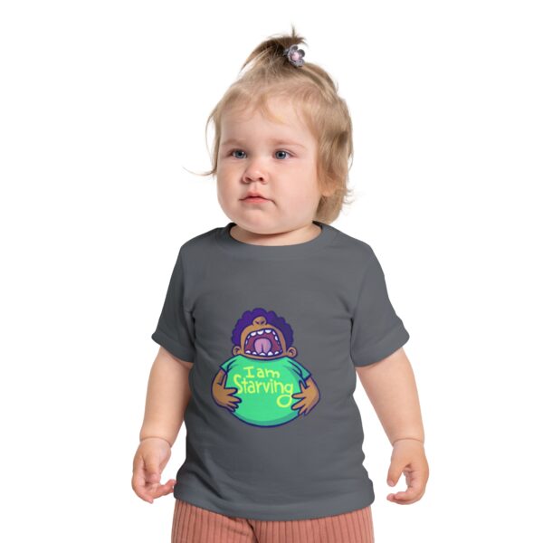 Funny Baby T-Shirt - I Am Starving, Cute Kids Clothing - Image 10