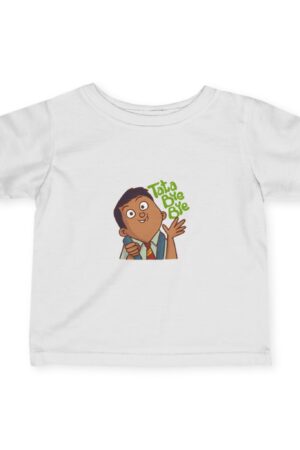 Cute Infant Fine Jersey Tee with "Toto Diba Bye" Design, Baby T-Shirt