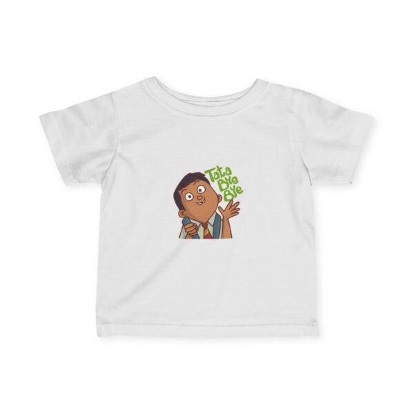 Cute Infant Fine Jersey Tee with "Toto Diba Bye" Design, Baby T-Shirt