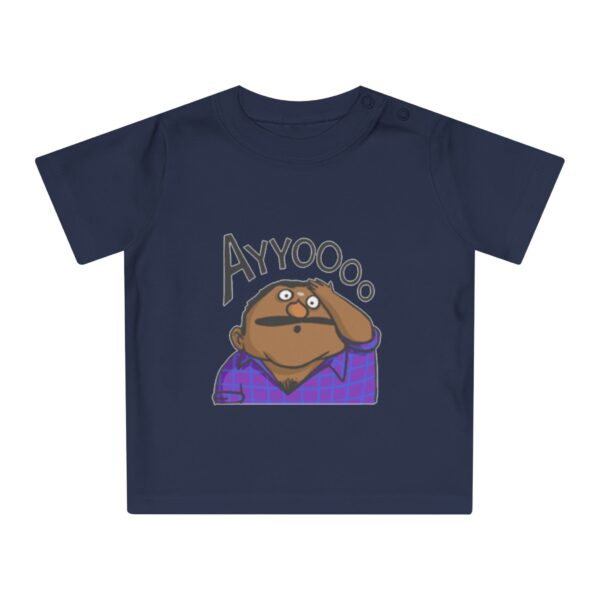 Funny Baby T-Shirt with 'Ayyo' Design, Cute Infant Apparel - Image 2