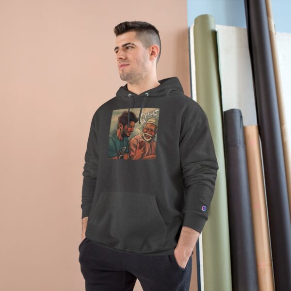 Champion Hoodie with Unique Artwork