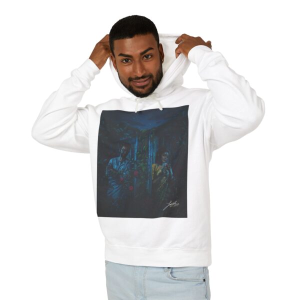 Mystical Forest Unisex Lightweight Hooded Sweatshirt - Cozy Layer for All Seasons - Image 4