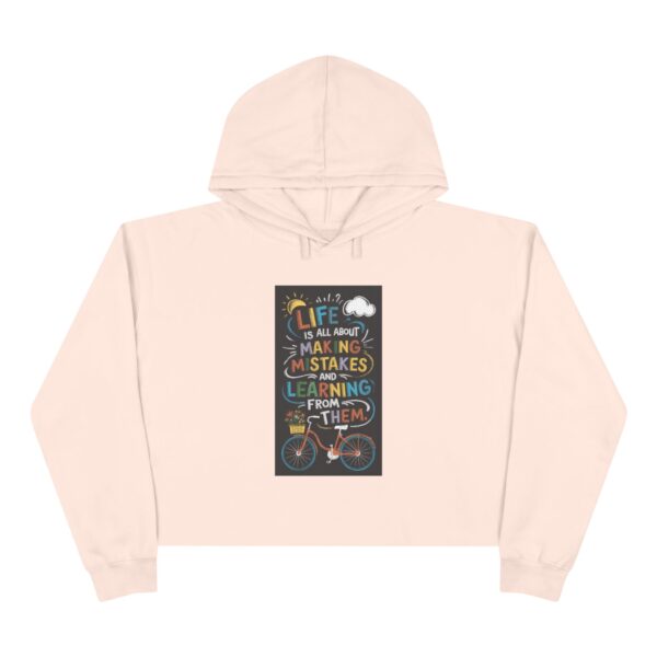 Inspirational Crop Hoodie - Motivational Fitness Apparel - Image 5