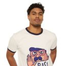 Funny Unisex Cotton Ringer T-Shirt, Humor Tee