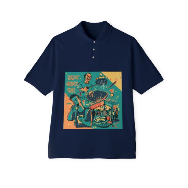 Cultural Graphic Polo Shirt, Unique Men's Polo - Image 2