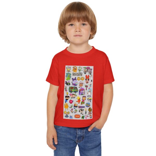 Colorful Cartoon Toddler T-shirt with Fun Characters, Playful Kids Shirt - Image 14