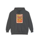 Vibrant Unisex Garment-Dyed Hoodie - Keep Calm & Be Happy