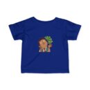 Cute Infant Fine Jersey Tee with "Toto Diba Bye" Design, Baby T-Shirt