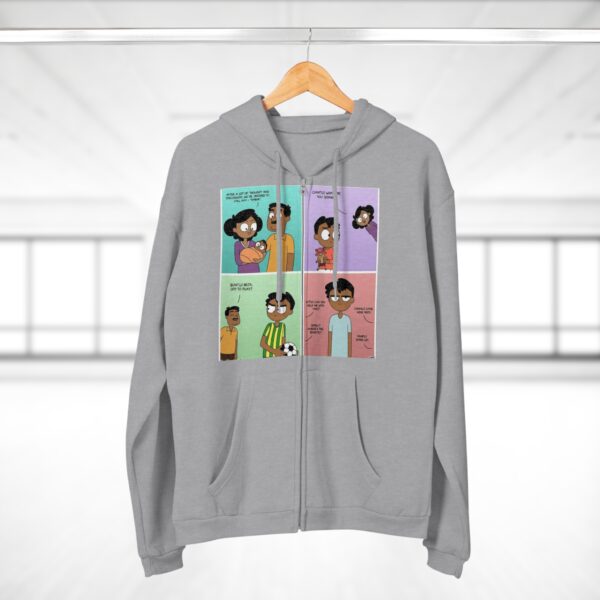 Fun Graphic Zip-Up Hoodie for Unisex - Image 5