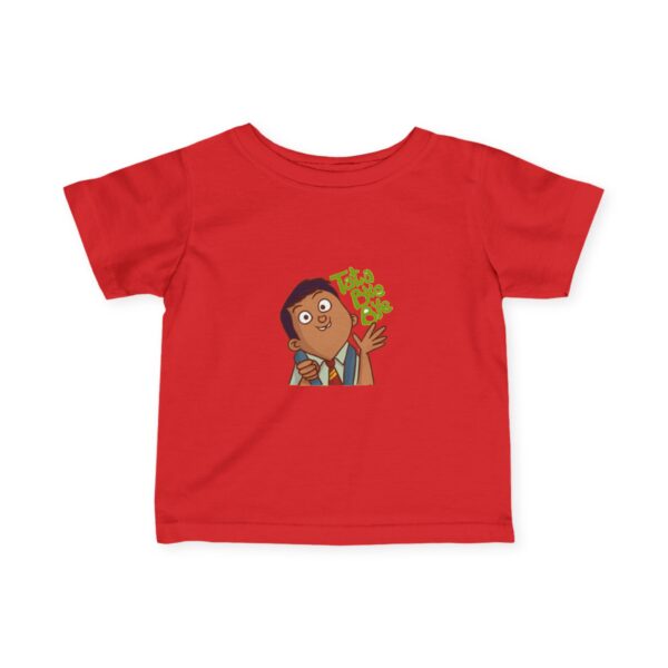 Cute Infant Fine Jersey Tee with "Toto Diba Bye" Design, Baby T-Shirt - Image 5