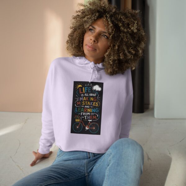 Inspirational Crop Hoodie - Motivational Fitness Apparel